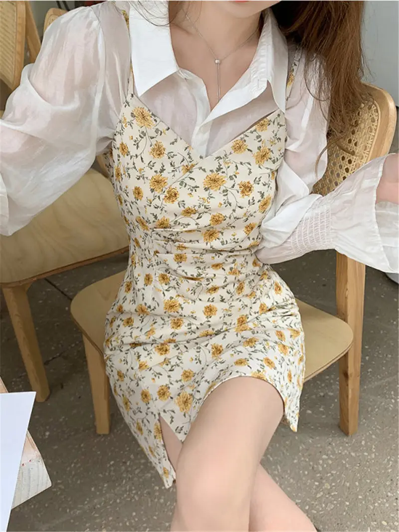 Women Floral Slip Skirt Spring Summer New Arrival - Image 3