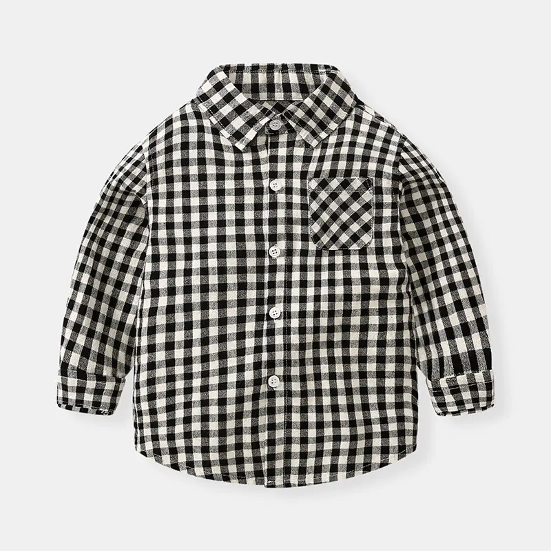 Boys Plaid Long Sleeve Shirt 1-3Yr 2020 - Image 8