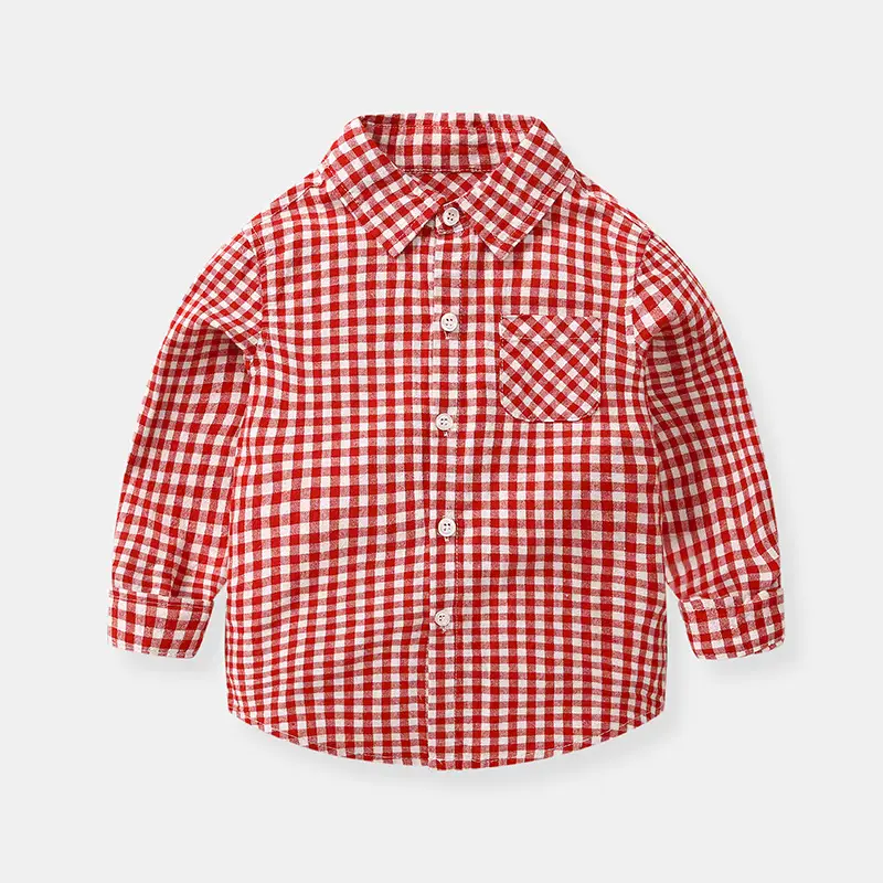 Boys Plaid Long Sleeve Shirt 1-3Yr 2020 - Image 9