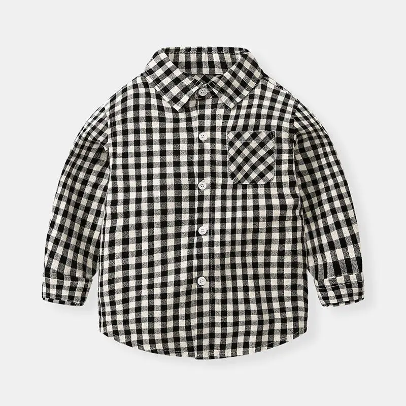 Boys Plaid Long Sleeve Shirt 1-3Yr 2020 - Image 4
