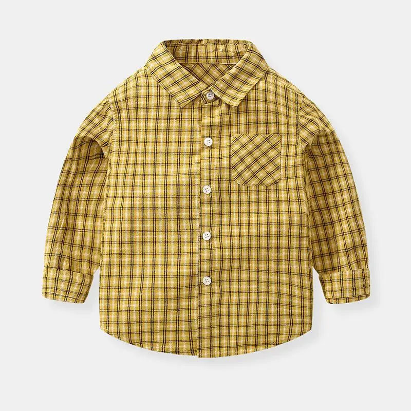 Boys Plaid Long Sleeve Shirt 1-3Yr 2020 - Image 5