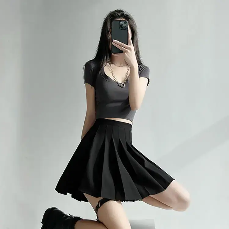 Women Pleated Skirt High Waist Summer 2025 - Image 13