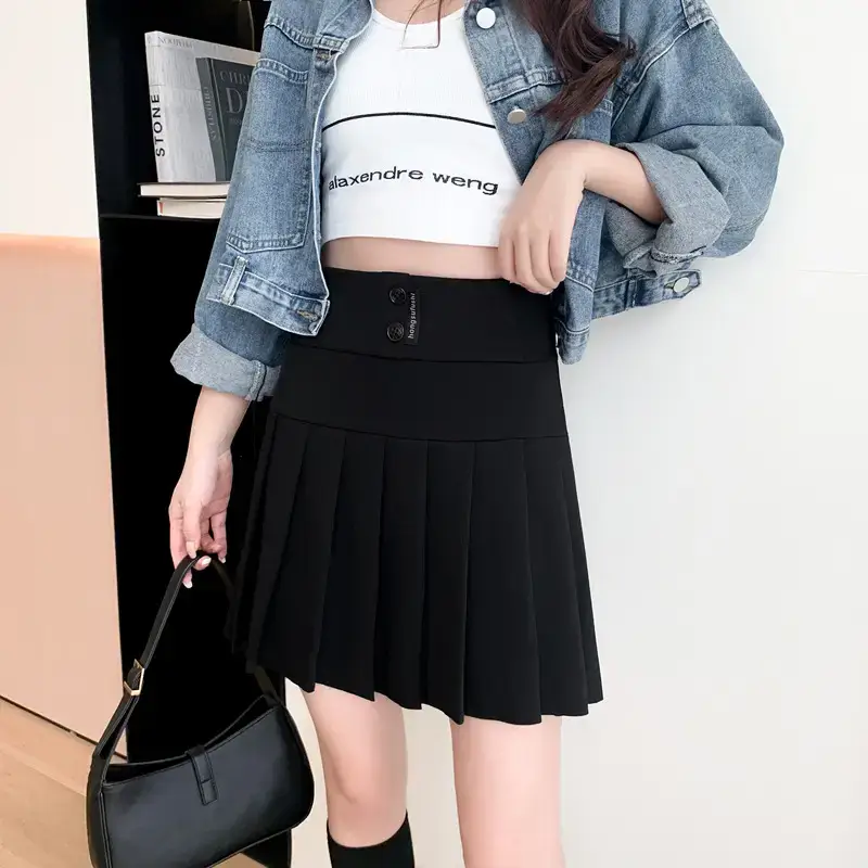 Women Pleated Skirt High Waist Summer 2025 - Image 15