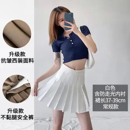 Women Pleated Skirt High Waist Summer 2025 - Image 4