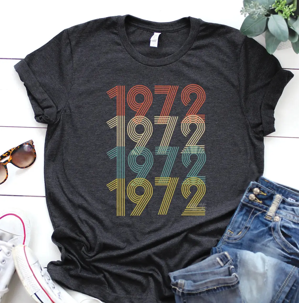 Men 1970-1979 Digital Printed T-Shirt Black - Image 3
