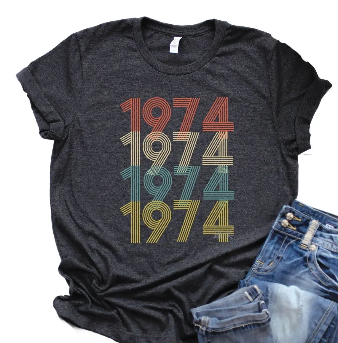 Men 1970-1979 Digital Printed T-Shirt Black - Image 22