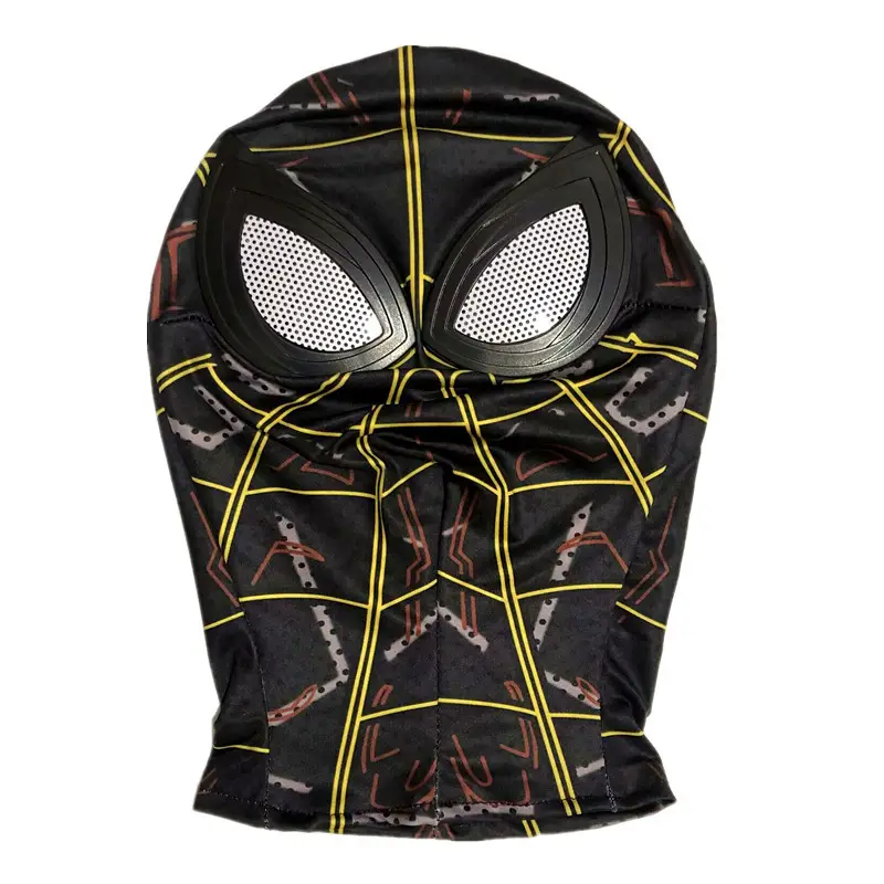 Spider-Man Black Mesh Head Cover Halloween Mask - Image 6