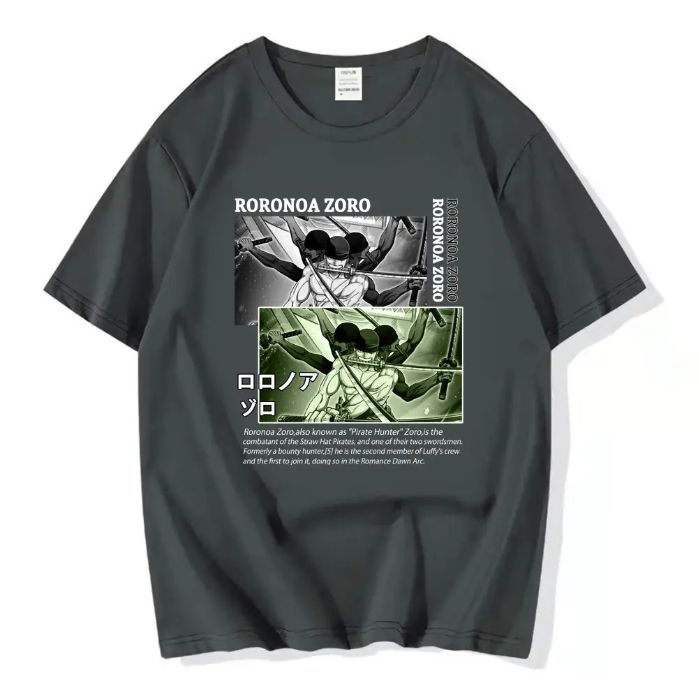 Luffy One Piece T-Shirt Orange Loose Fit - Image 15