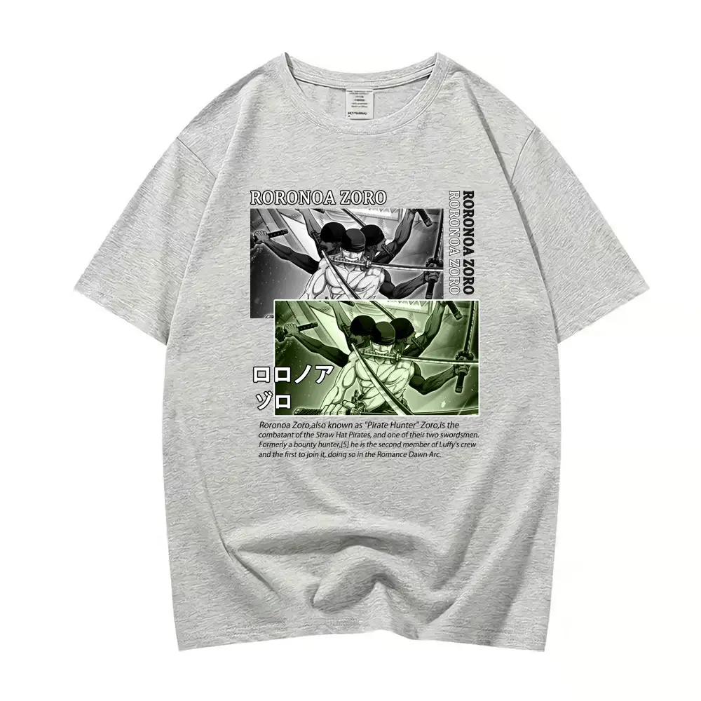 Luffy One Piece T-Shirt Orange Loose Fit - Image 2
