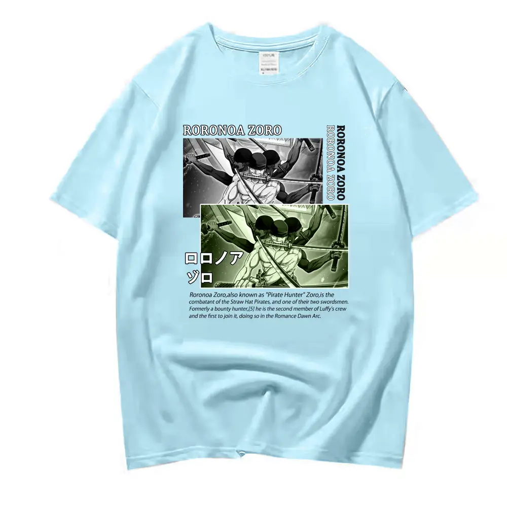Luffy One Piece T-Shirt Orange Loose Fit - Image 4