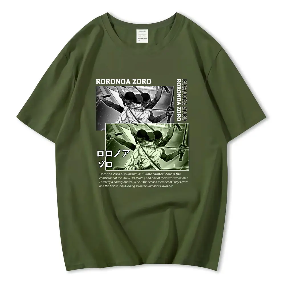 Luffy One Piece T-Shirt Orange Loose Fit - Image 7