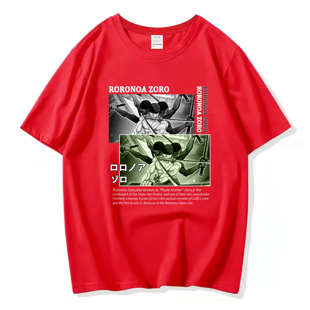 Luffy One Piece T-Shirt Orange Loose Fit - Image 8