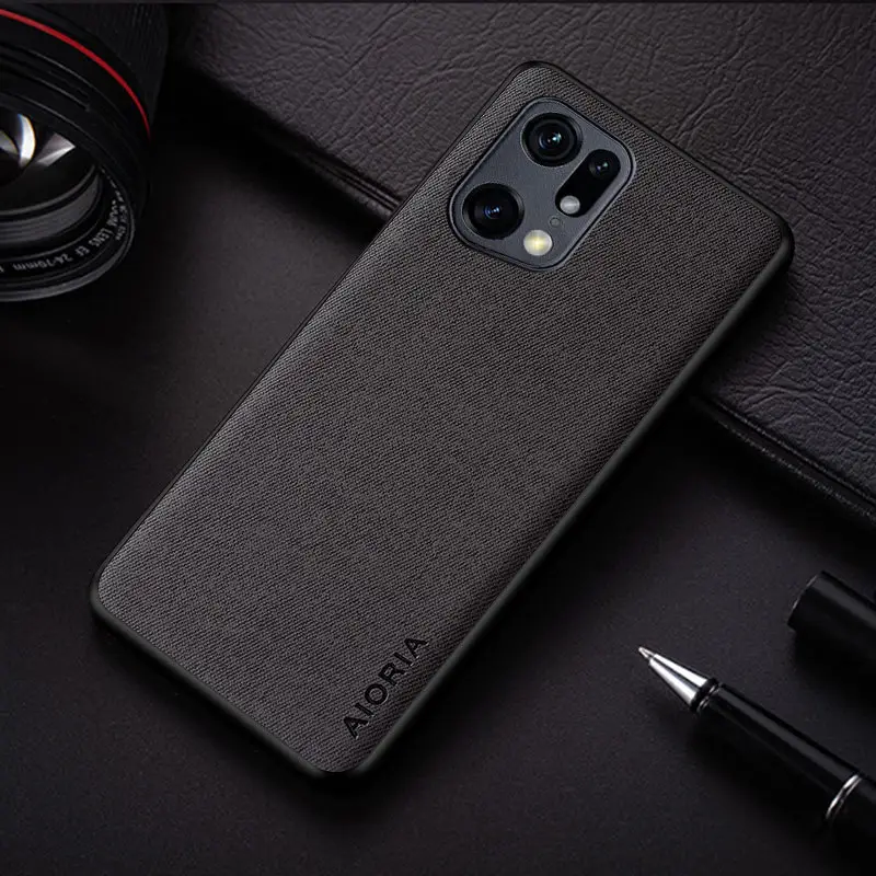 Red Flannel Phone Shell for OPPO Find X5 Pro - Image 2