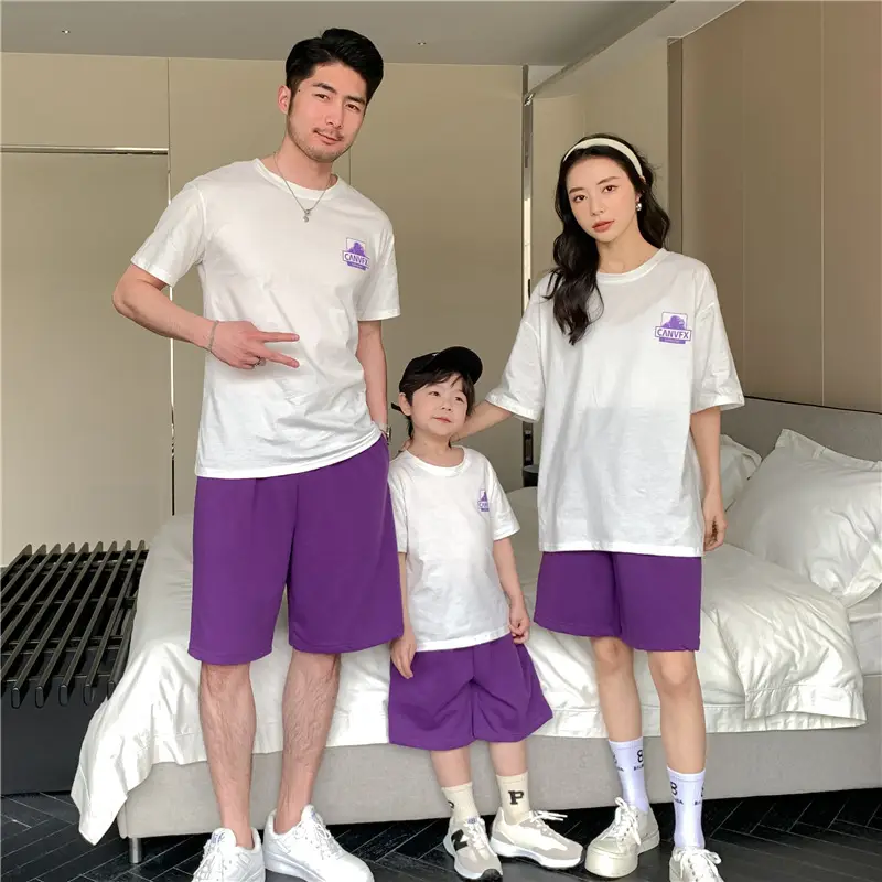 Tuma Tuo Kids T-Shirt Purple Pure Cotton Casual Family Wear - Image 4