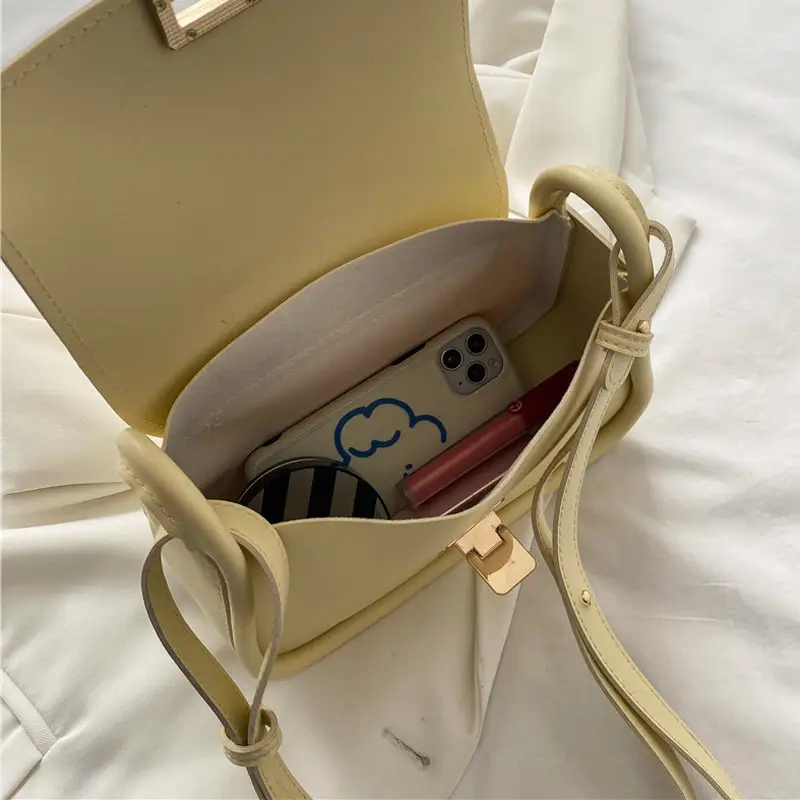 Women Crossbody Bag Yellow Square Korean Style 2026 - Image 8