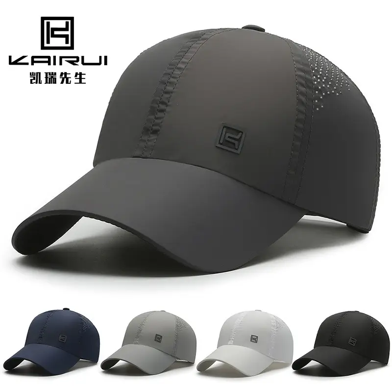 Men's Black Quick-Drying Baseball Cap Outdoor Sports Cap - Image 6