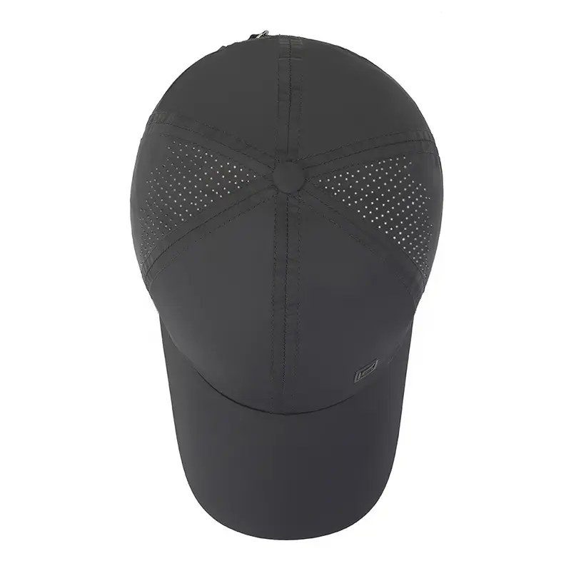 Men's Black Quick-Drying Baseball Cap Outdoor Sports Cap - Image 7