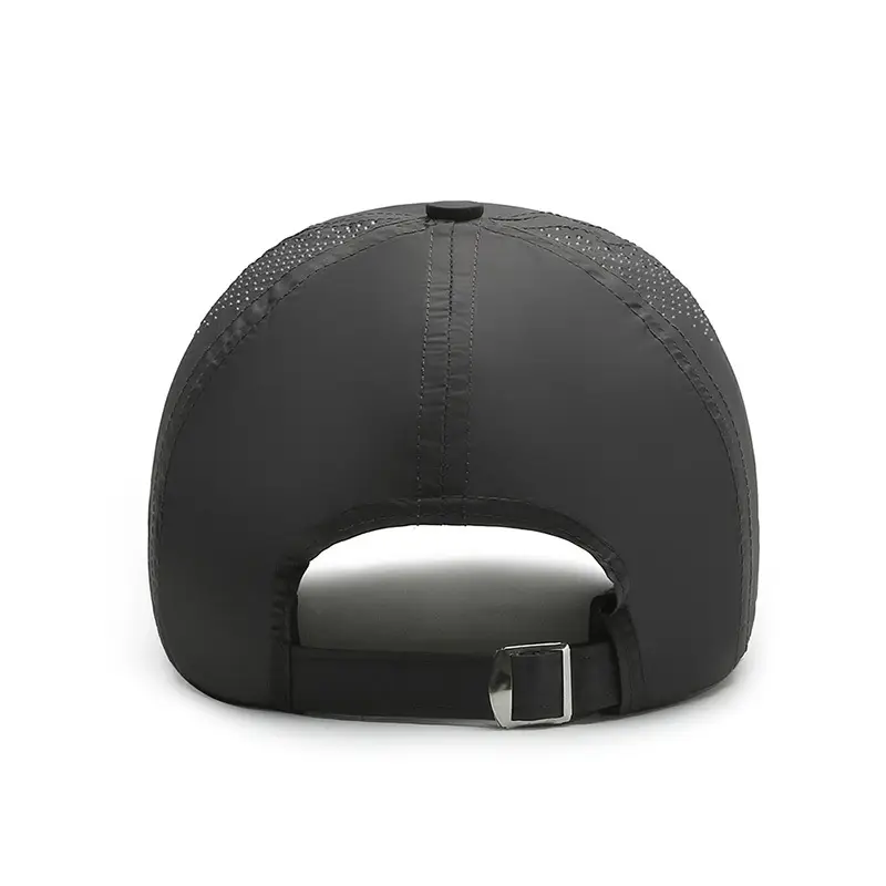Men's Black Quick-Drying Baseball Cap Outdoor Sports Cap - Image 9