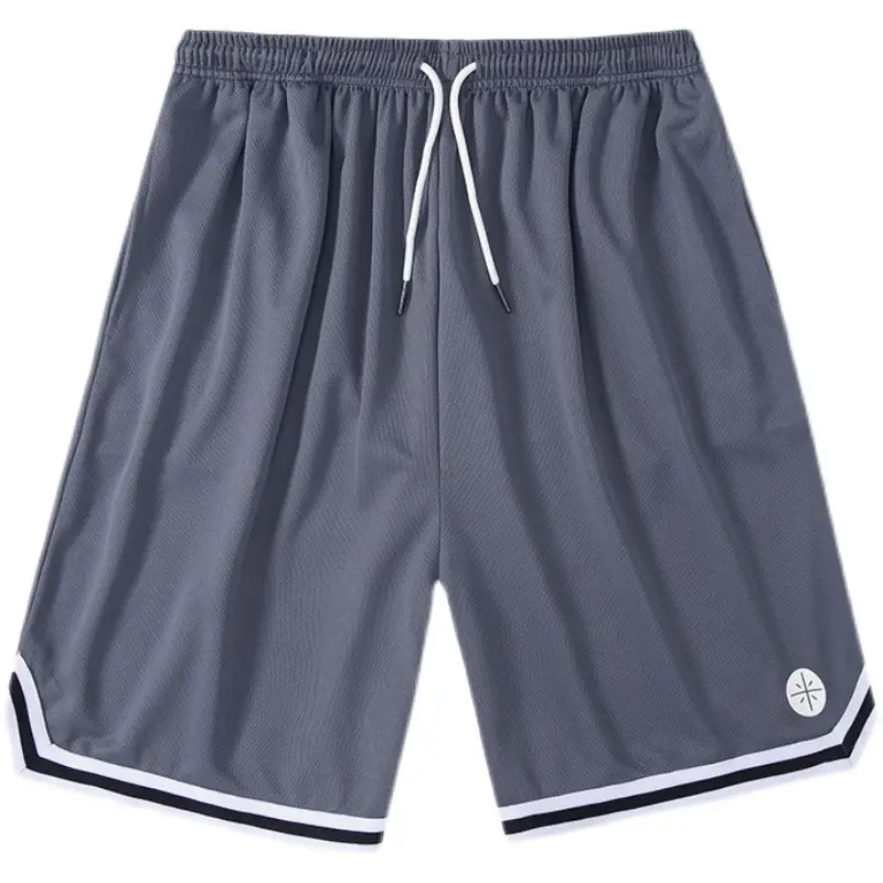 Men's Grey Ice Silk Casual Shorts 2021 New Arrival - Image 8