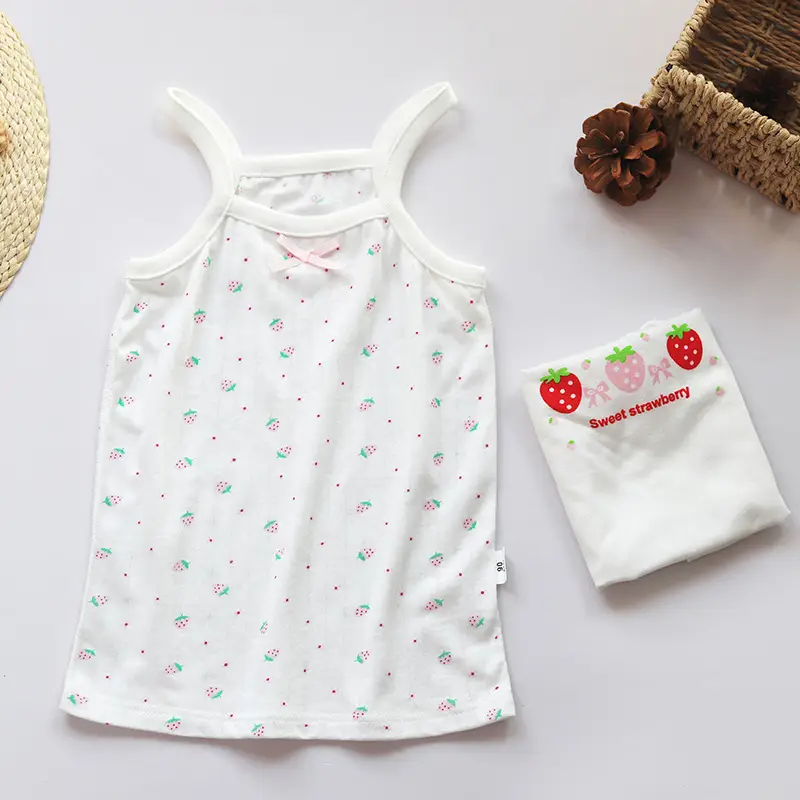 Pink Cotton Seamless Tank Tops 2-Pack for Girls - Image 13