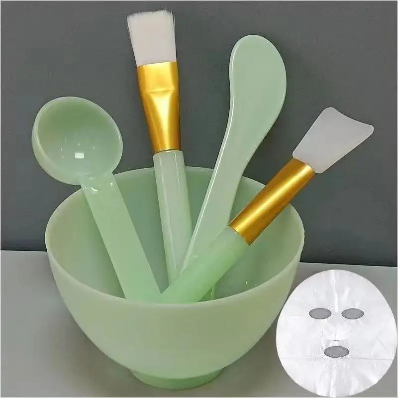 Blue Beauty Salon Facial Tools Set with Blending Brush