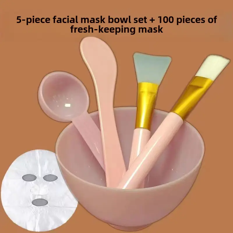 Blue Beauty Salon Facial Tools Set with Blending Brush