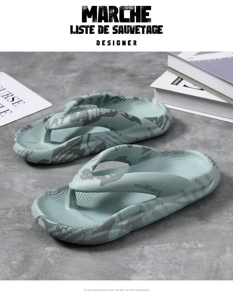 Men's Camouflage Flip-Flops Summer Thick Bottom Non-Slip — feature 12