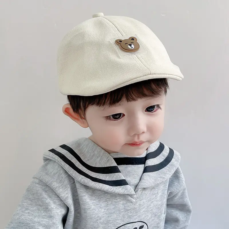 Blue Korean Bear Cap for Boys 1-2 Years - Image 10