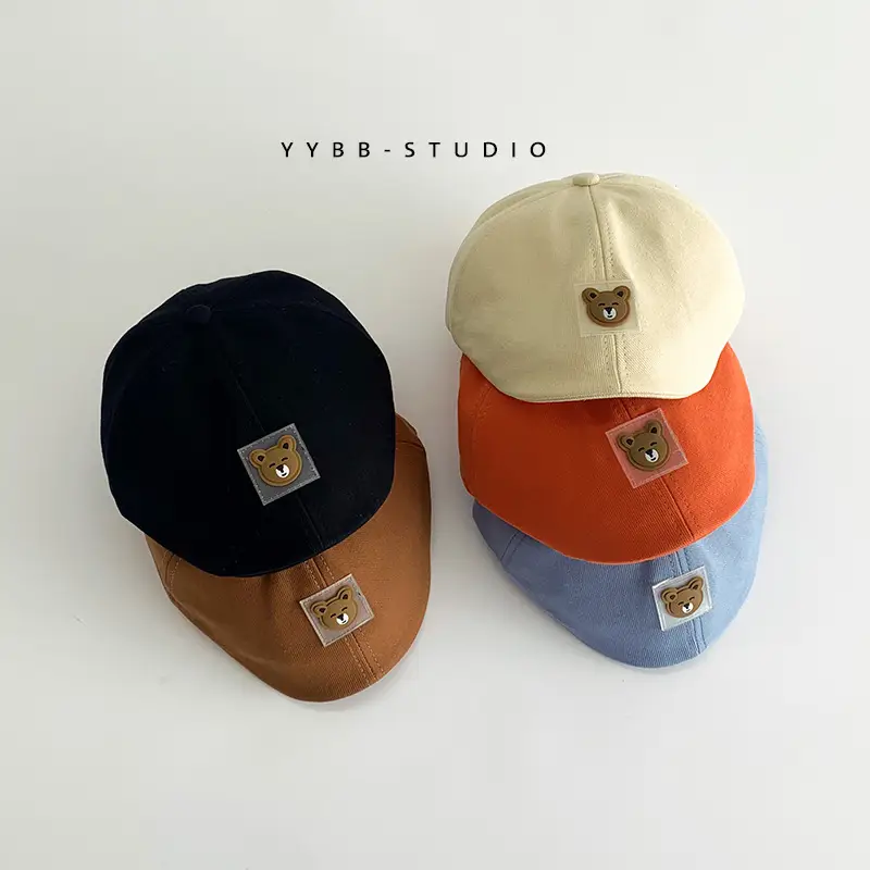 Blue Korean Bear Cap for Boys 1-2 Years - Image 11