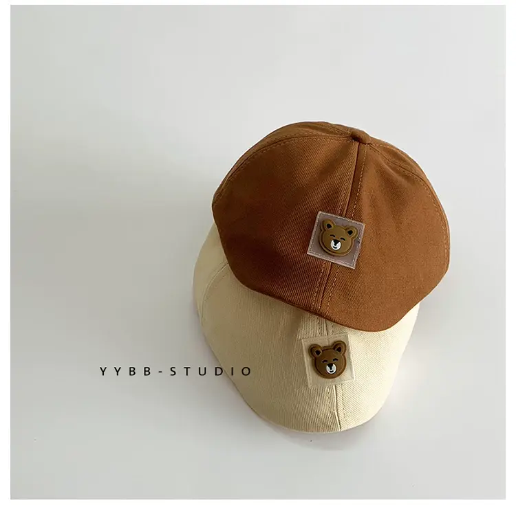 Blue Korean Bear Cap for Boys 1-2 Years — feature 1