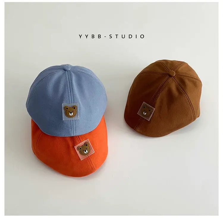 Blue Korean Bear Cap for Boys 1-2 Years — feature 13