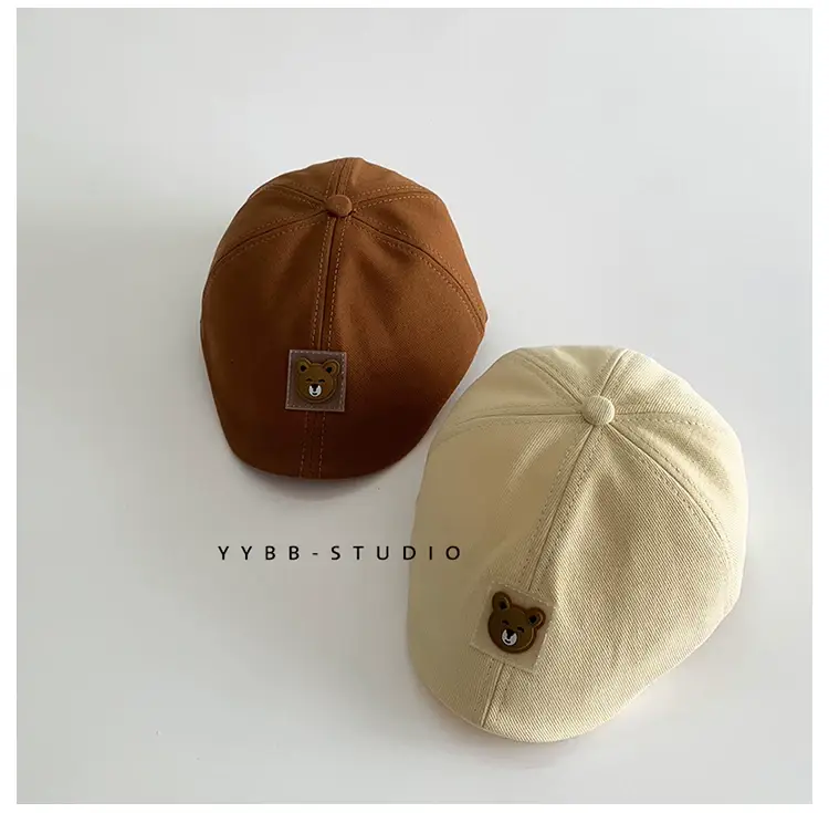 Blue Korean Bear Cap for Boys 1-2 Years — feature 14