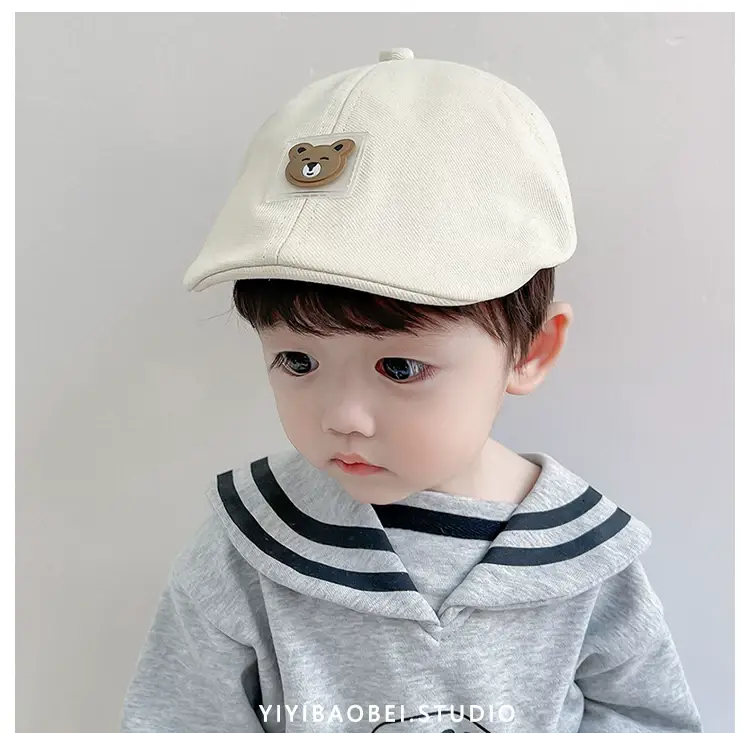 Blue Korean Bear Cap for Boys 1-2 Years — feature 16