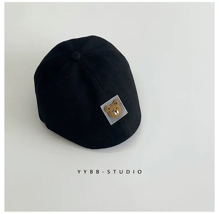 Blue Korean Bear Cap for Boys 1-2 Years — feature 8