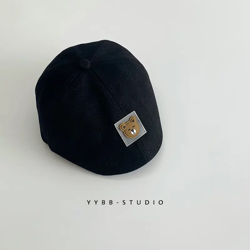 Blue Korean Bear Cap for Boys 1-2 Years - Image 4