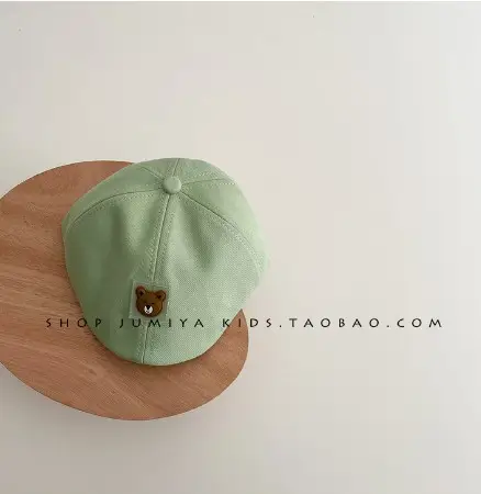 Blue Korean Bear Cap for Boys 1-2 Years - Image 8