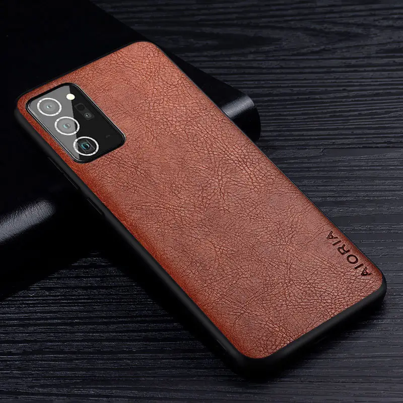 Red Leather Phone Case for Samsung Note 20 Ultra — feature 3