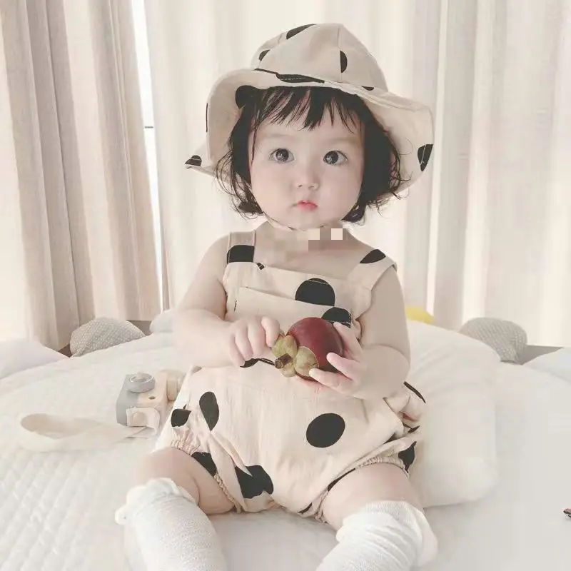 Baby's Polka Dot Summer Sling Suit