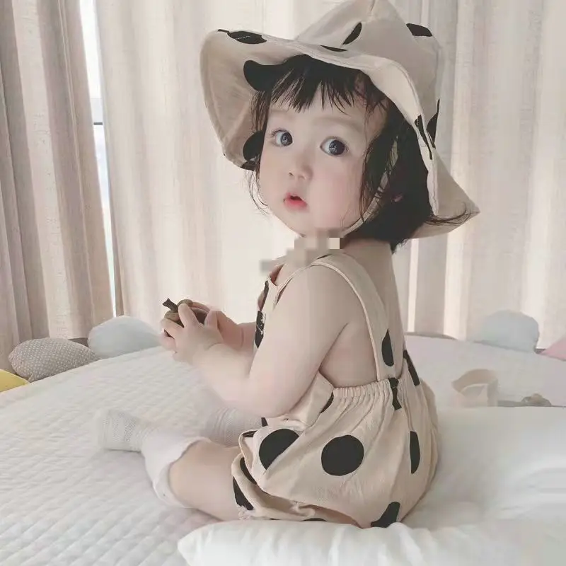 Baby's Polka Dot Summer Sling Suit