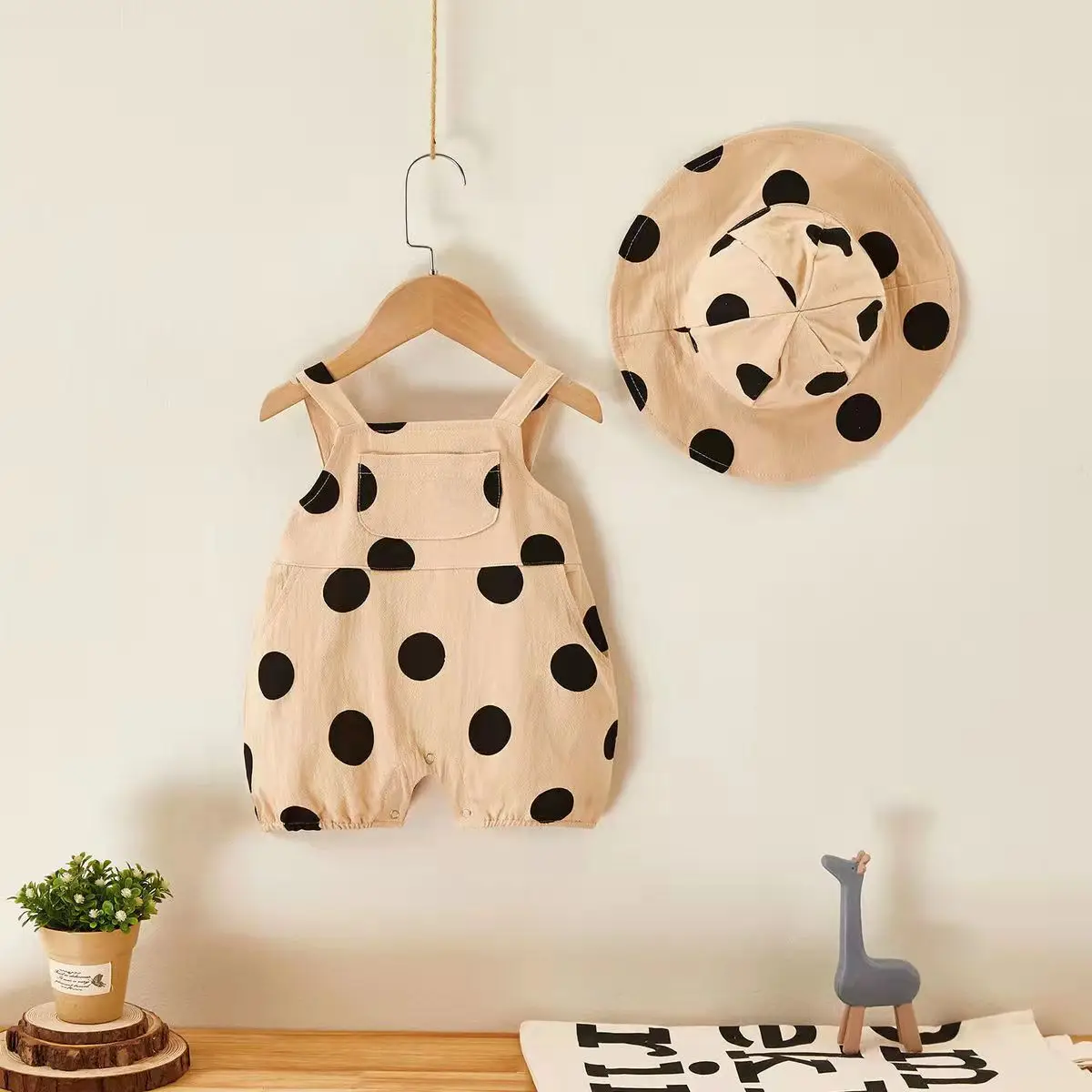 Baby's Polka Dot Summer Sling Suit