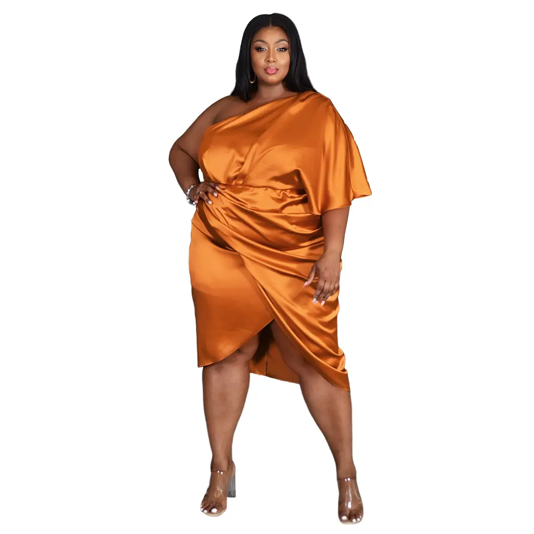 Large Size Women's Pink Pleated Zipper Nightwear - Image 8
