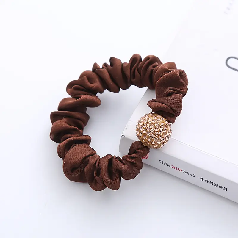 2022 Spring Feizhan Hair Ring with Ball Head Rope Ponytail for Girls
