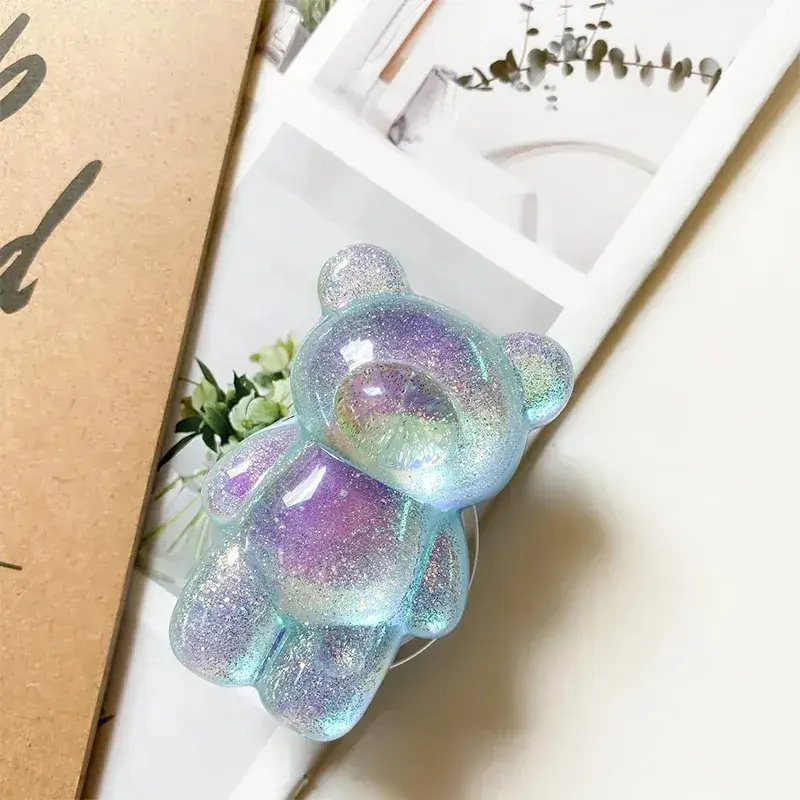 Laser Glitter Bear Phone Case Bracket