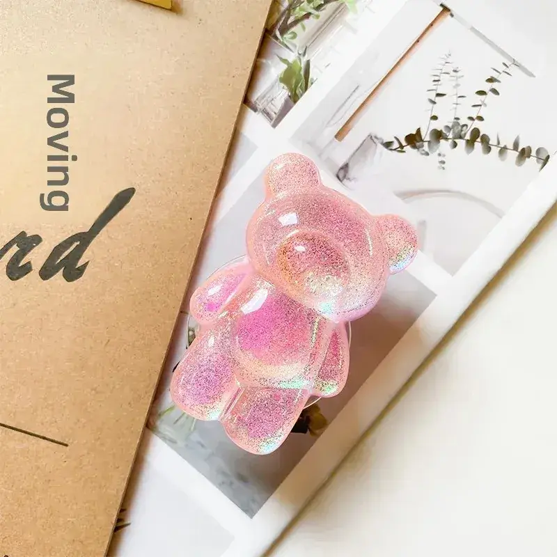 Laser Glitter Bear Phone Case Bracket