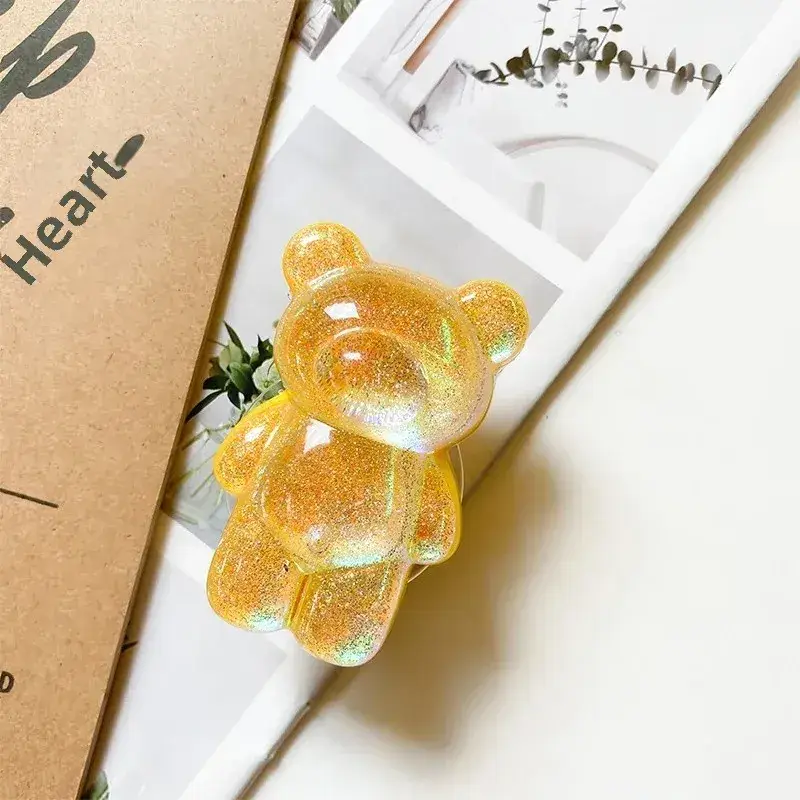 Laser Glitter Bear Phone Case Bracket