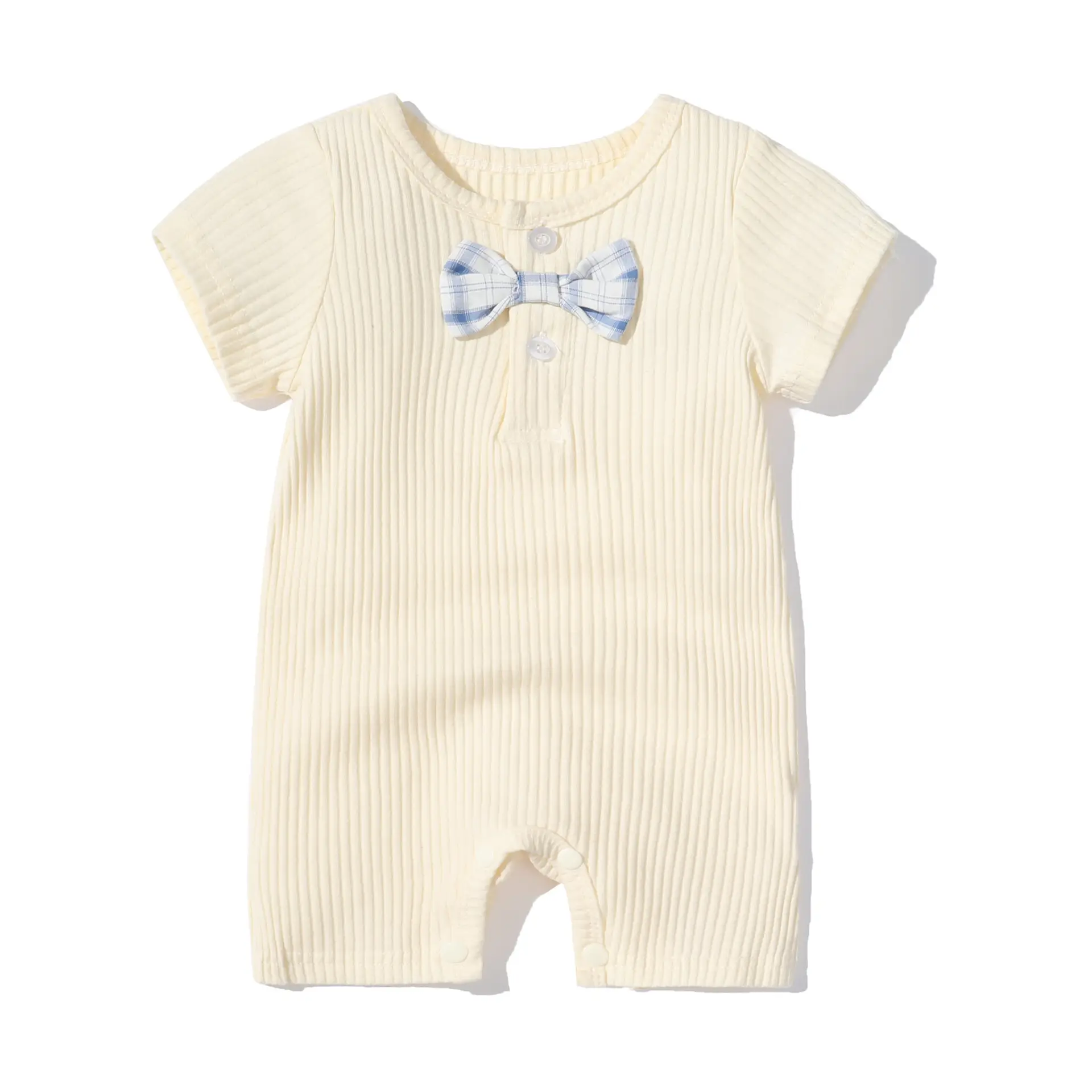 Baby Summer Wear Set with Bow & Shorts - Image 3