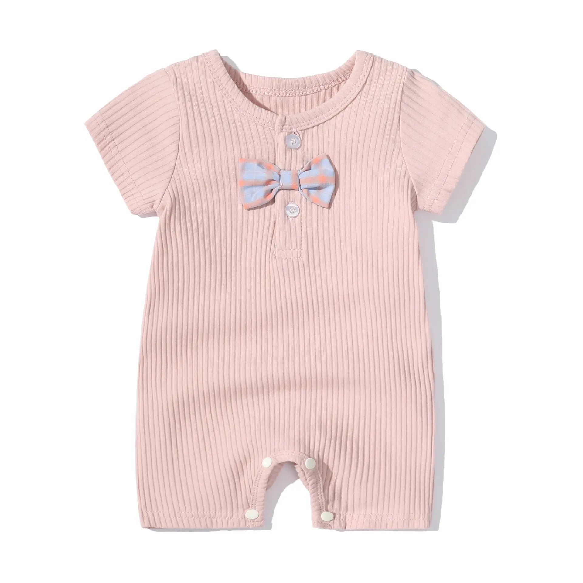 Baby Summer Wear Set with Bow & Shorts - Image 4