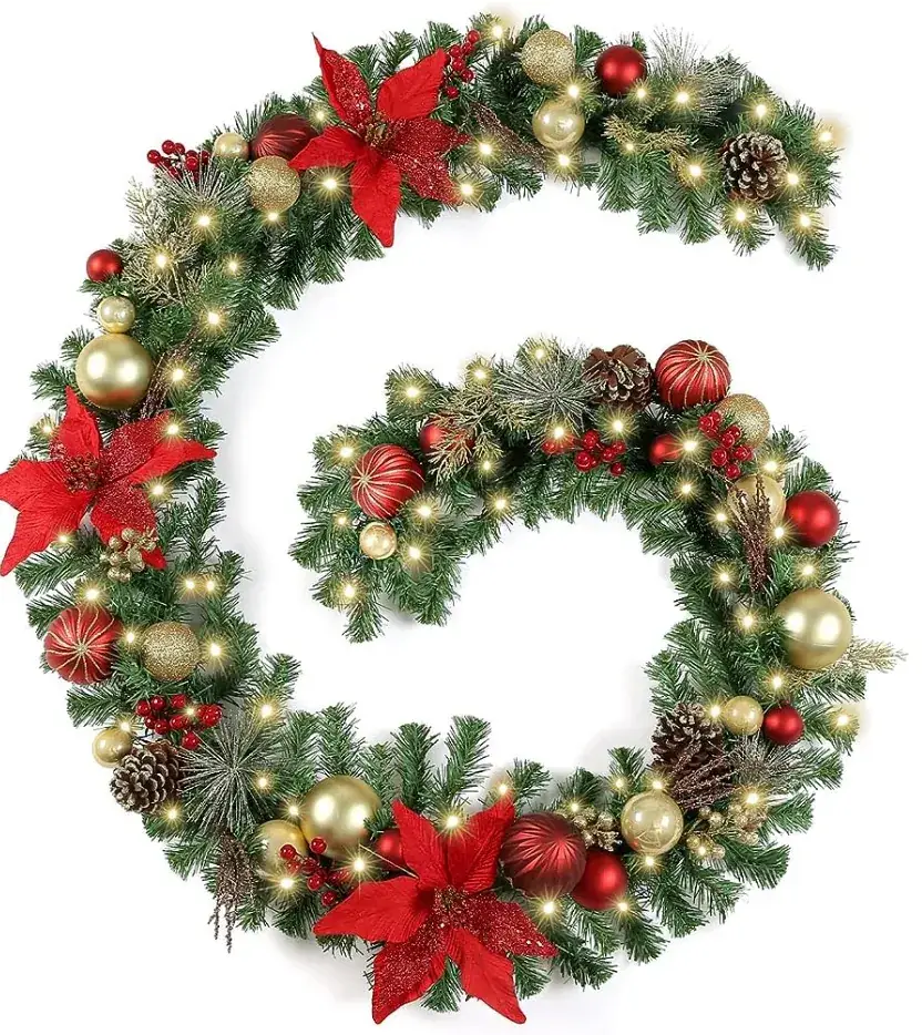 Christmas Rattan Decor 2.7m Strong Hook DIY Decoration — feature 15