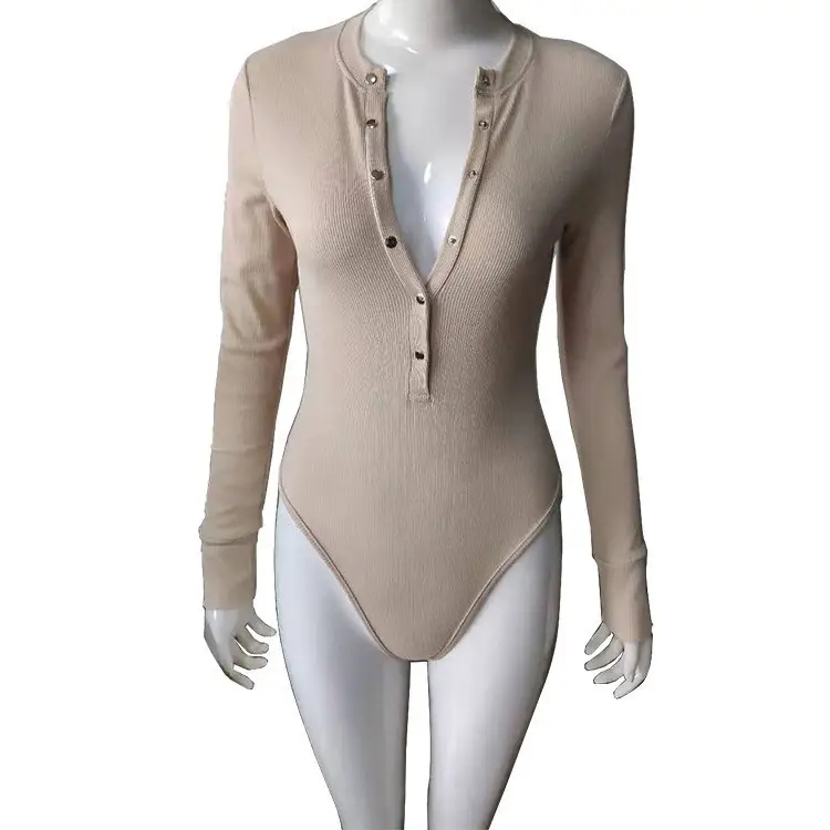 Women's Long Sleeve Slimming Base Layer Jumpsuit White Plaid - Image 3