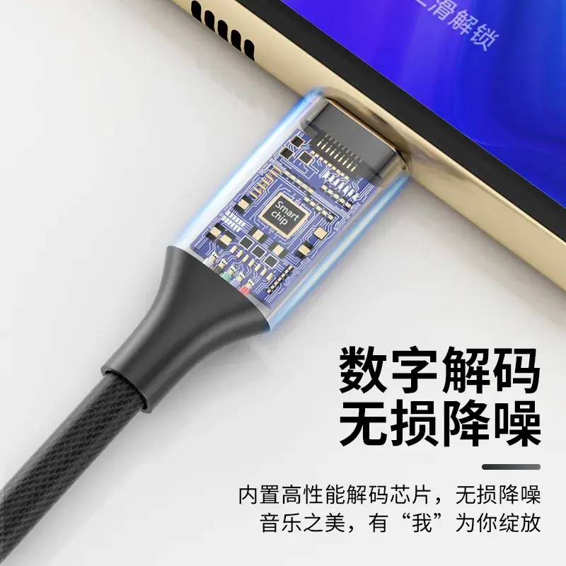 Type-C to 3.5mm Audio Adapter with Digital Decoding